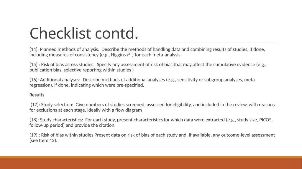 Meta Analysis Saira Tariq Dept of Community - slide 24 of 28