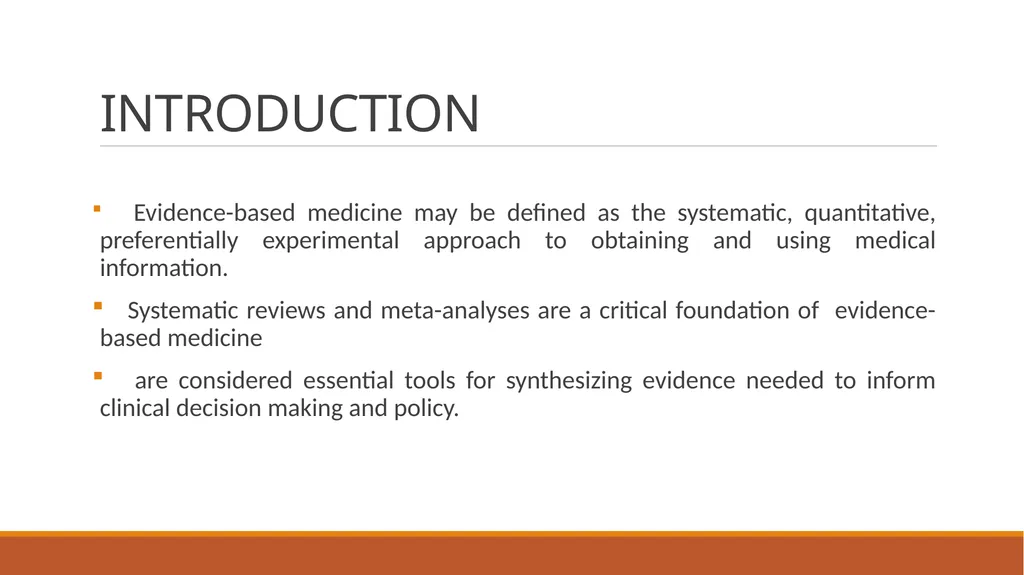 Meta Analysis Saira Tariq Dept of Community - slide 3 of 28