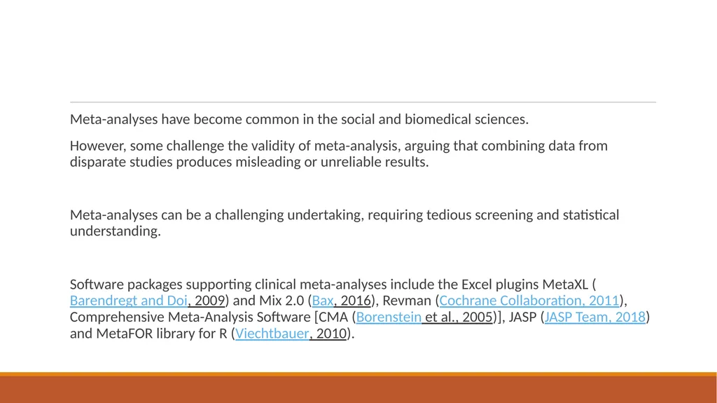 Meta Analysis Saira Tariq Dept of Community - slide 11 of 28