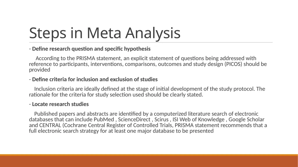Meta Analysis Saira Tariq Dept of Community - slide 12 of 28