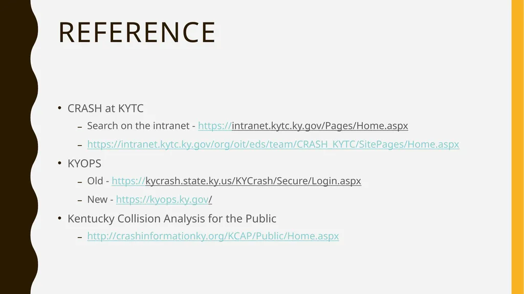Collision report analysis for safer highways - slide 20 of 20