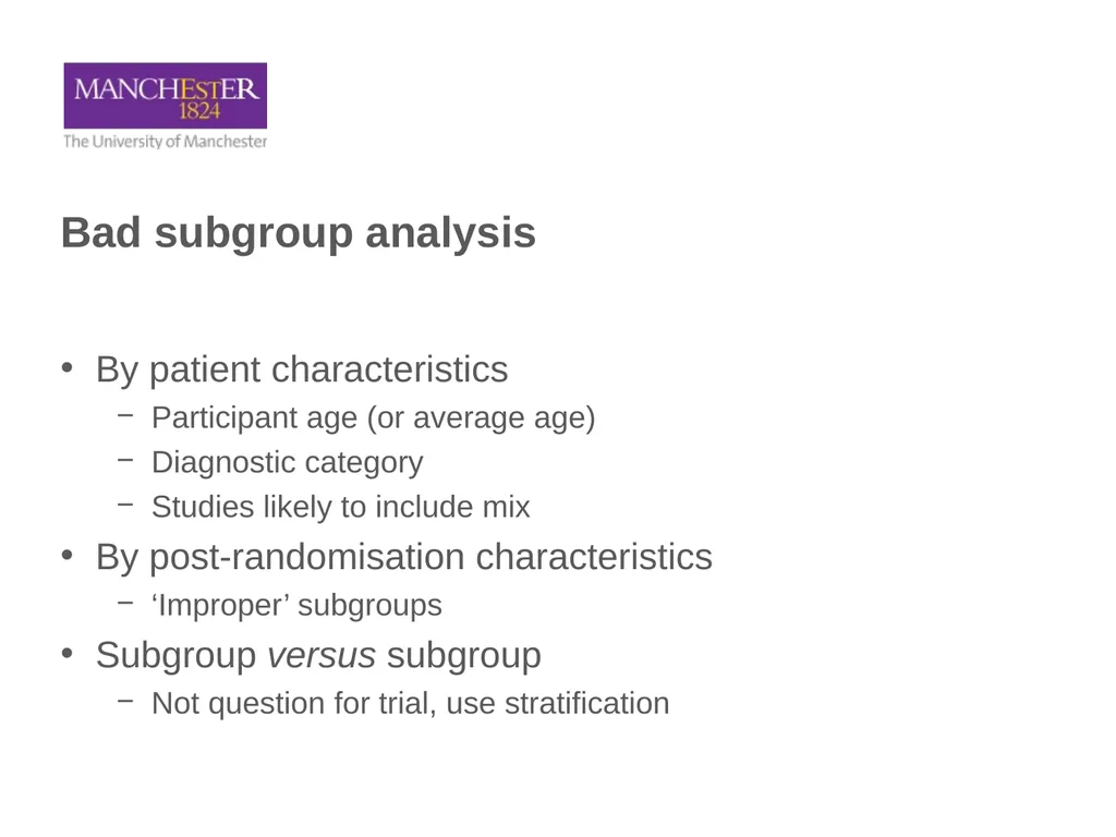 Common Statistical Issues Andy Vail, MDSG meeting, - slide 16 of 32