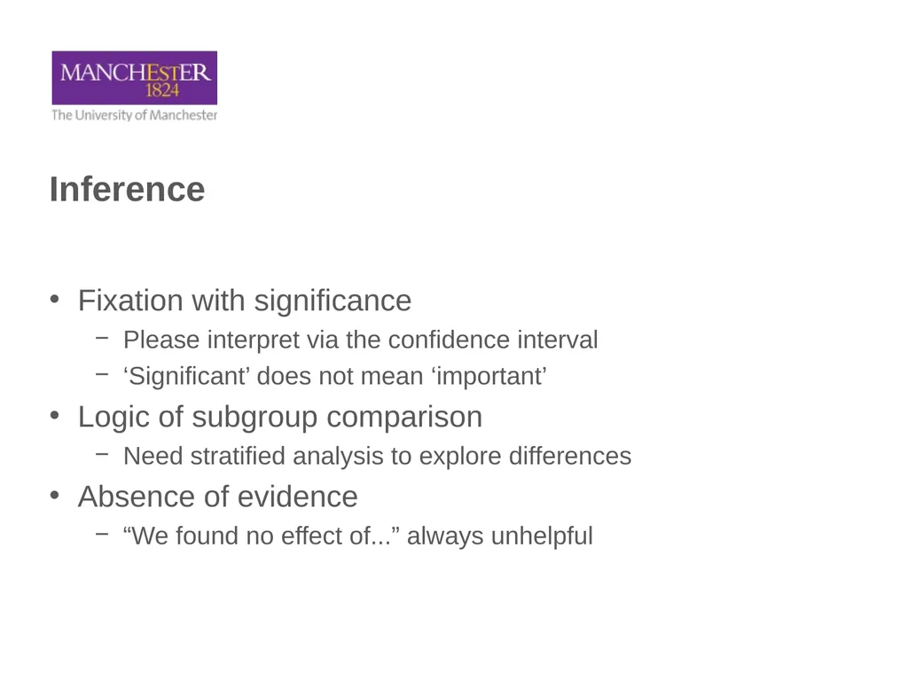 Common Statistical Issues Andy Vail, MDSG meeting, - slide 28 of 32
