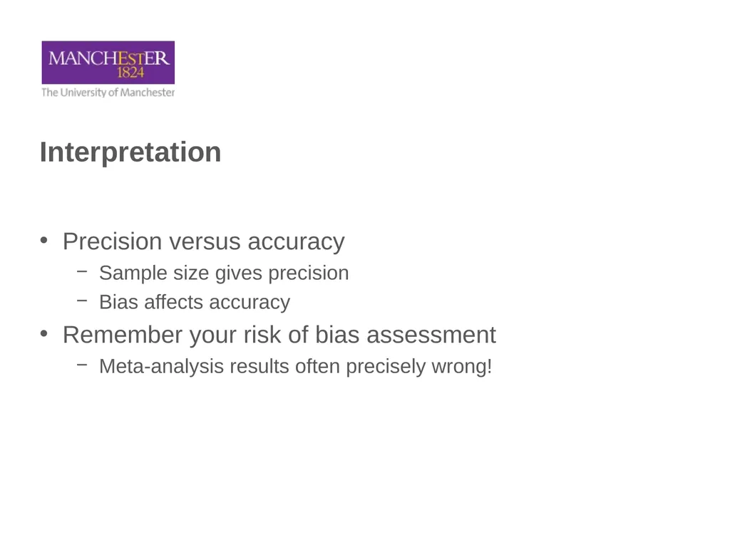 Common Statistical Issues Andy Vail, MDSG meeting, - slide 31 of 32