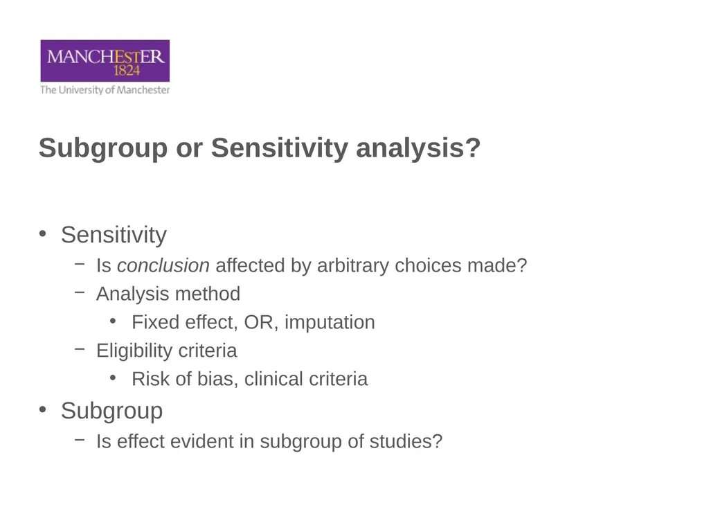 Common Statistical Issues Andy Vail, MDSG meeting, - slide 14 of 32