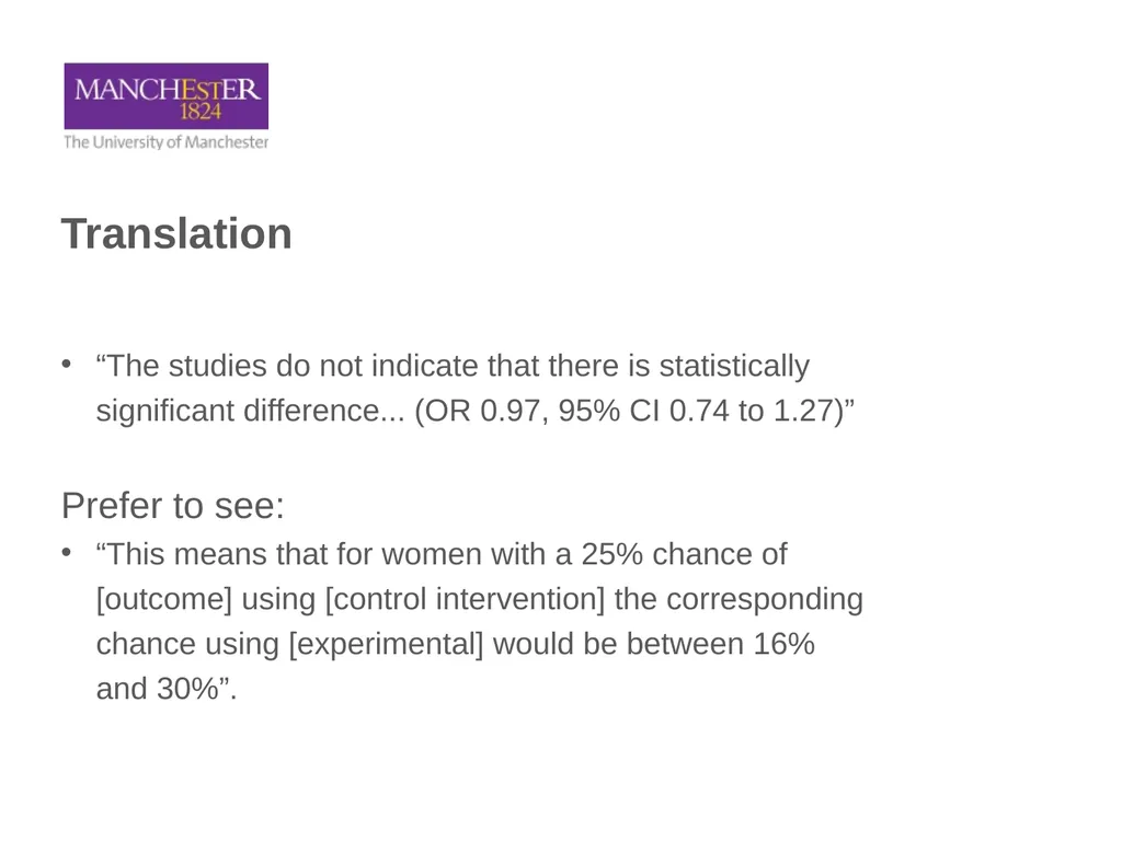 Common Statistical Issues Andy Vail, MDSG meeting, - slide 27 of 32