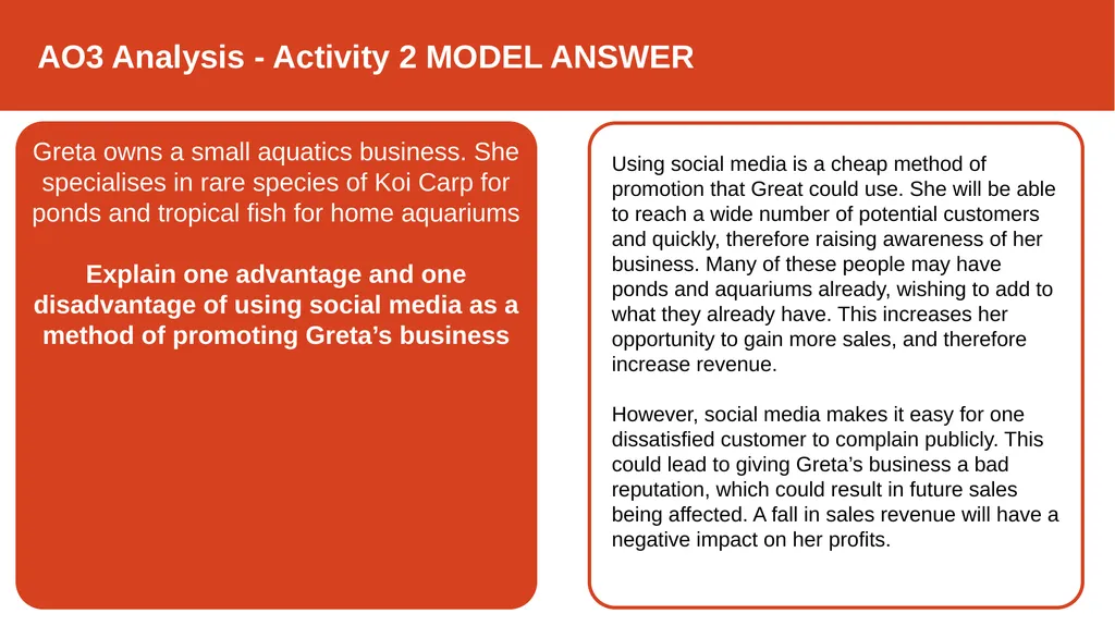 Teaching Pack AO3 Analysis Marketing Cambridge - slide 9 of 16