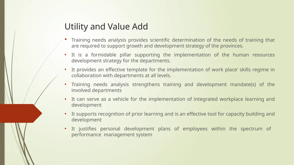 Training Needs Analyses-Processes and Cost - slide 6 of 6