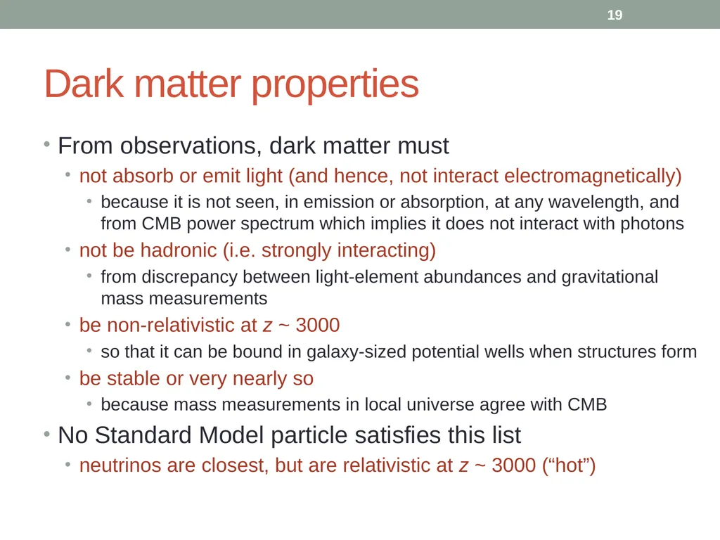 PHY418 Particle Astrophysics Introduction: What is - slide 19 of 30