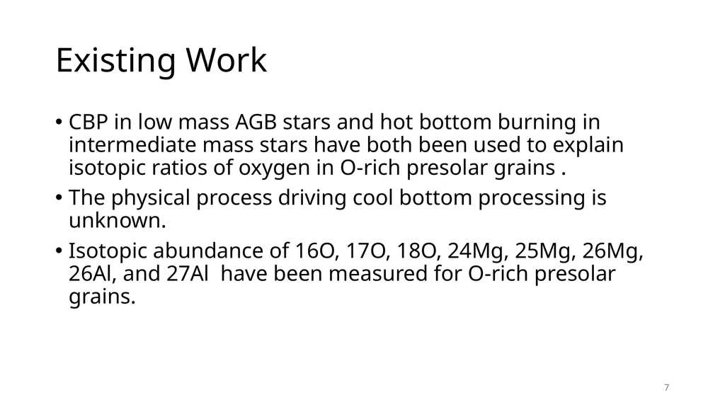 Using Cool-Bottom Processing in RGB and AGB stars - slide 7 of 17