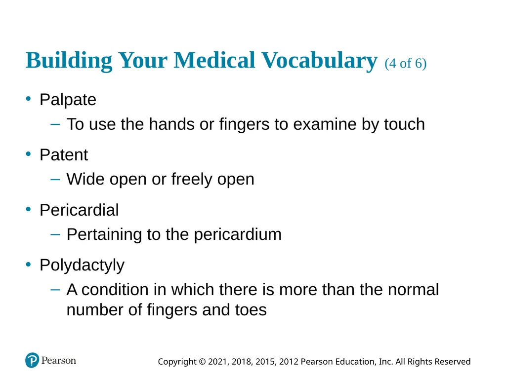 Medical Terminology for Health Care Professionals - slide 52 of 55