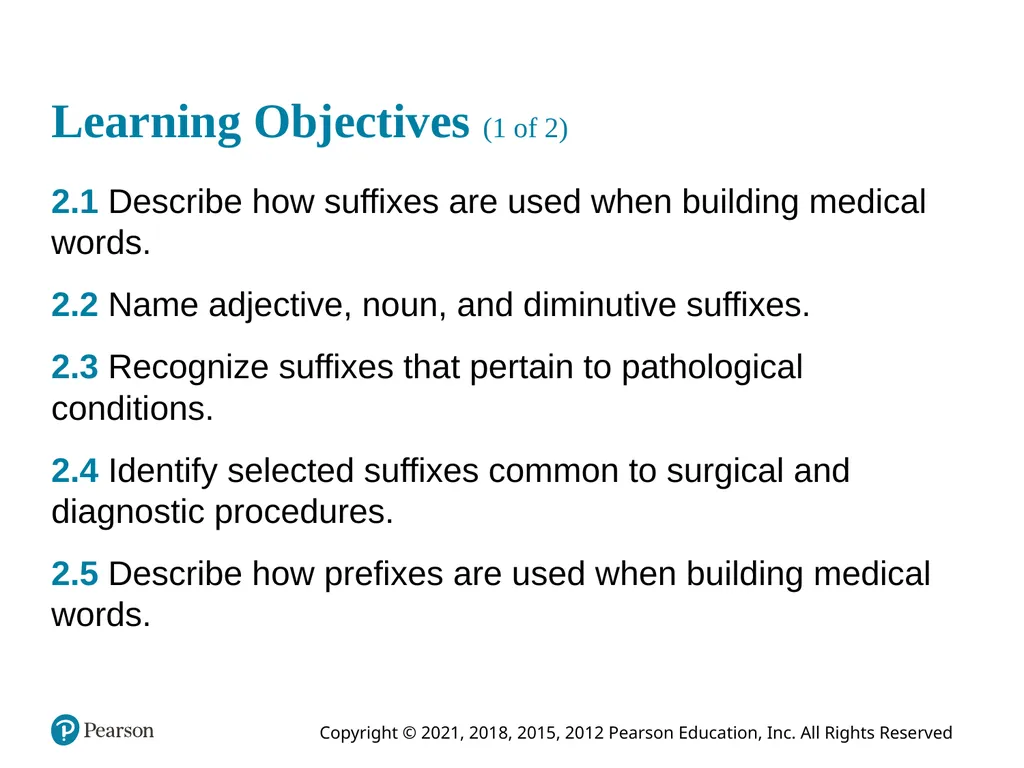 Medical Terminology for Health Care Professionals - slide 2 of 55