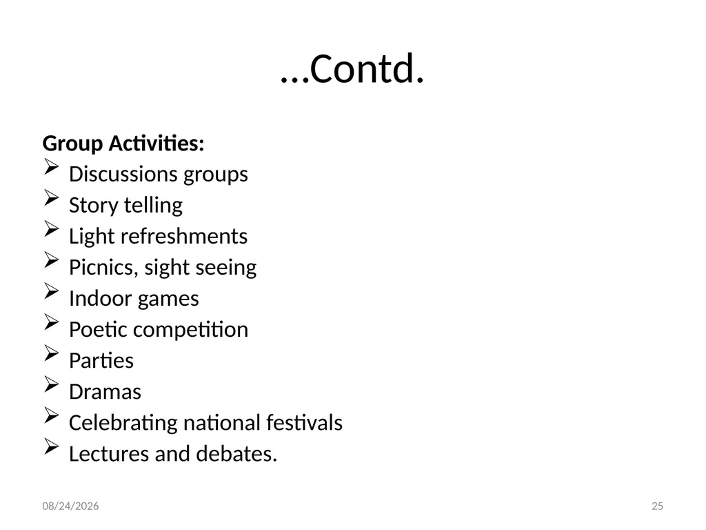 Social Work with Aged Dr. Muhammad Ibrar 5/13/2015 - slide 25 of 27