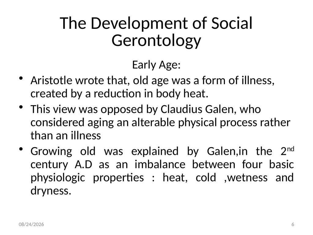 Social Work with Aged Dr. Muhammad Ibrar 5/13/2015 - slide 6 of 27