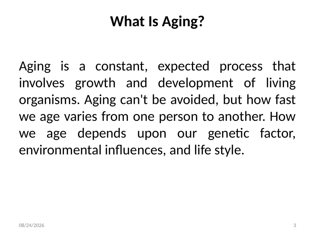 Social Work with Aged Dr. Muhammad Ibrar 5/13/2015 - slide 3 of 27