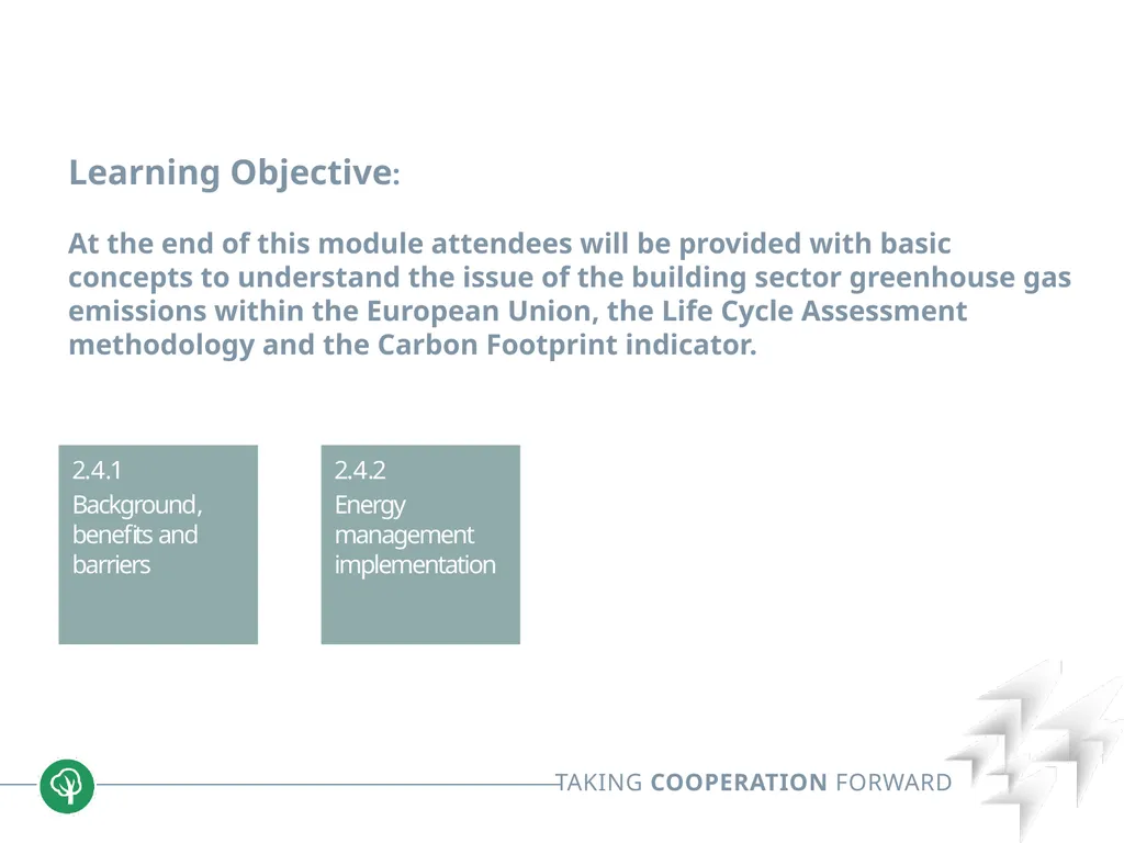 Block 2: Energy efficiency in buildings 2.4 Energy - slide 3 of 30