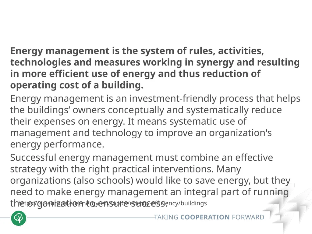 Block 2: Energy efficiency in buildings 2.4 Energy - slide 5 of 30