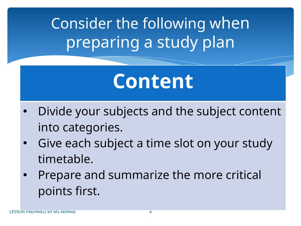 Plan Your Studying LEVEL 2 MODULE 2 LESSON 2 LIFE - slide 4 of 9