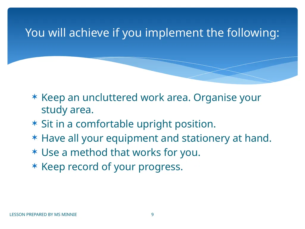Plan Your Studying LEVEL 2 MODULE 2 LESSON 2 LIFE - slide 9 of 9