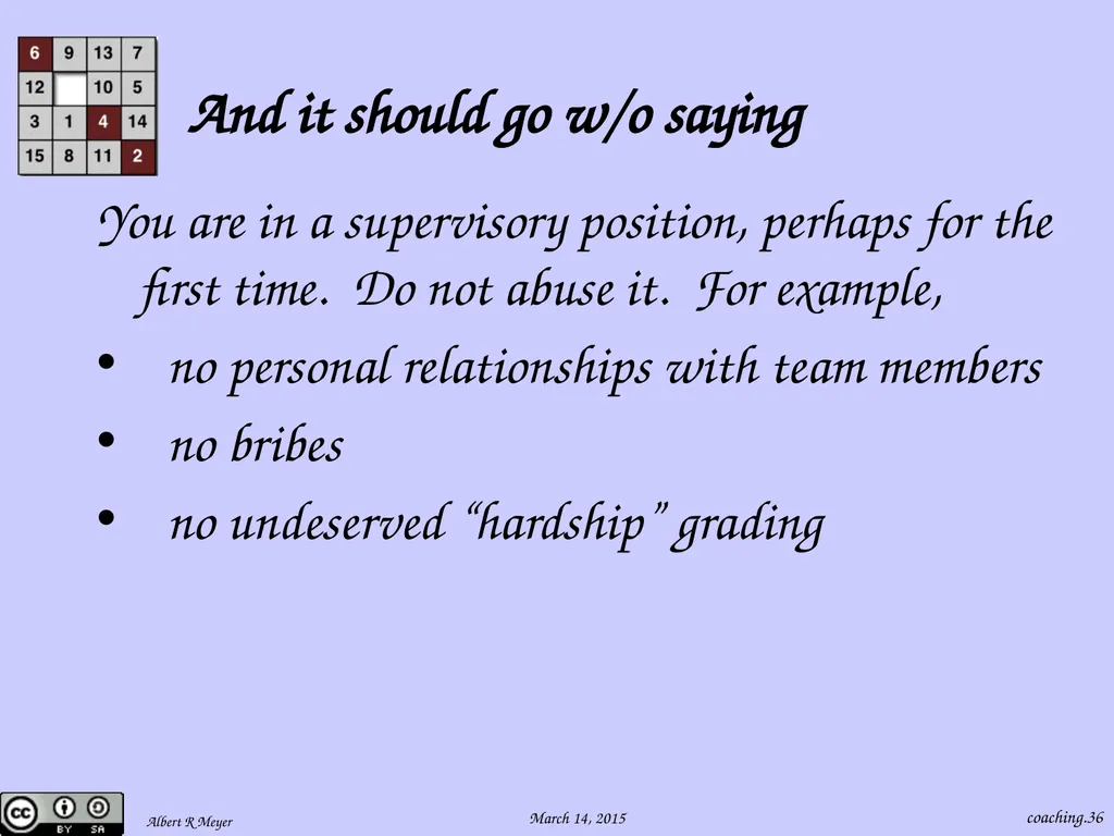 Being a 6.042 Team Coach coaching.1 Team Learning - slide 36 of 36