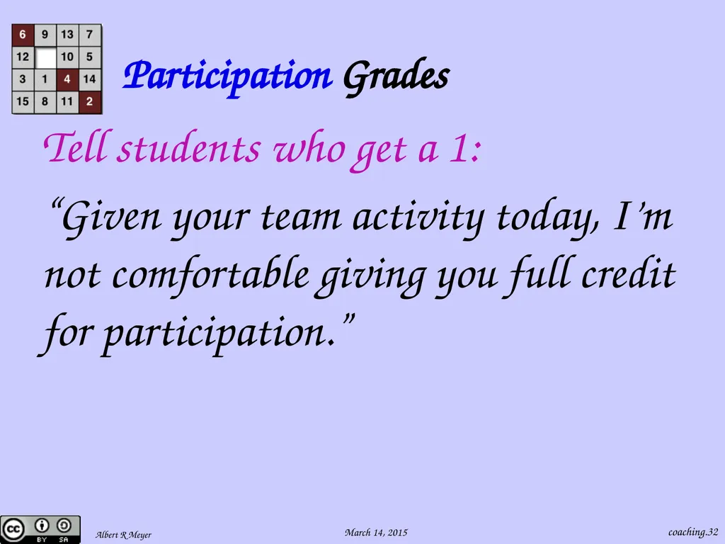 Being a 6.042 Team Coach coaching.1 Team Learning - slide 32 of 36