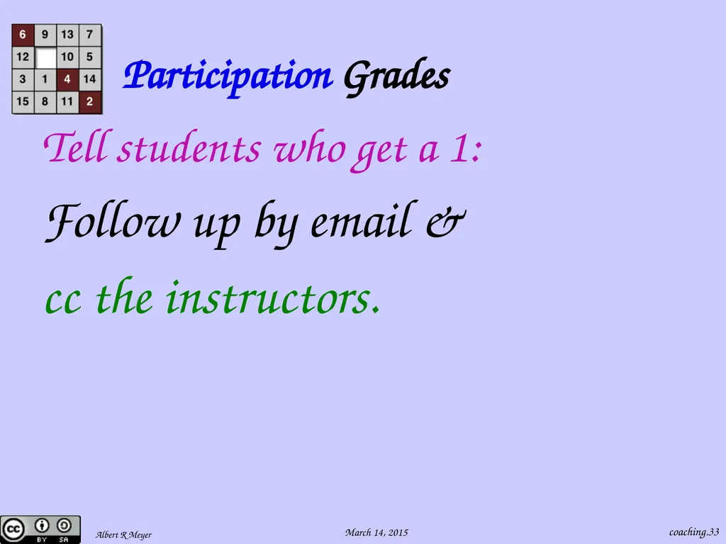 Being a 6.042 Team Coach coaching.1 Team Learning - slide 33 of 36