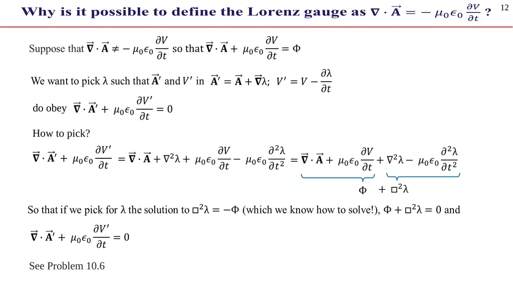 Chapter 10. Potentials and fields 1 Chapter 10. - slide 12 of 21