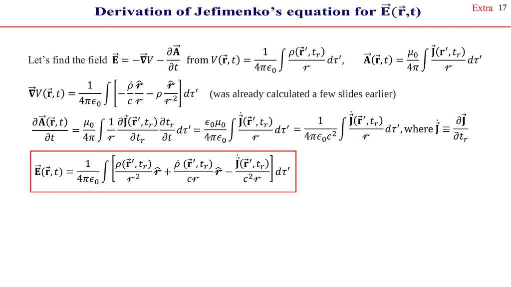 Chapter 10. Potentials and fields 1 Chapter 10. - slide 17 of 21