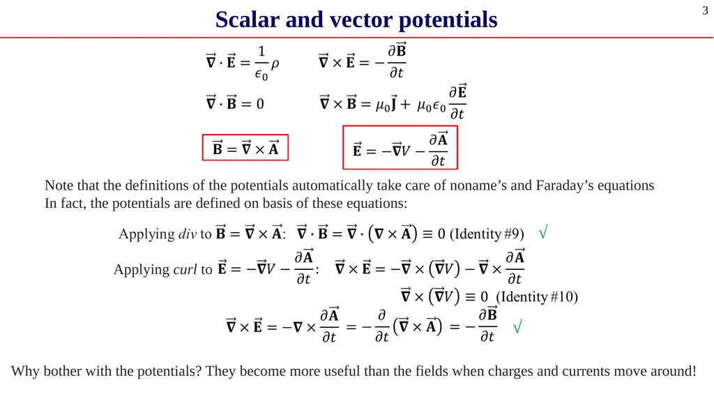 Chapter 10. Potentials and fields 1 Chapter 10. - slide 3 of 21