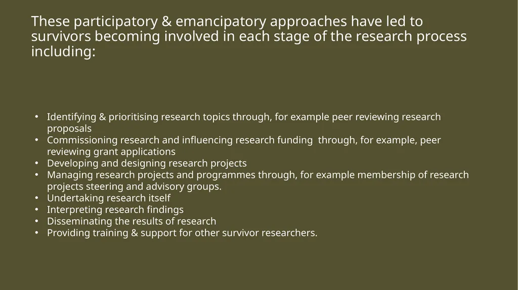 Lived experience vs Expertise gained from lived - slide 3 of 13