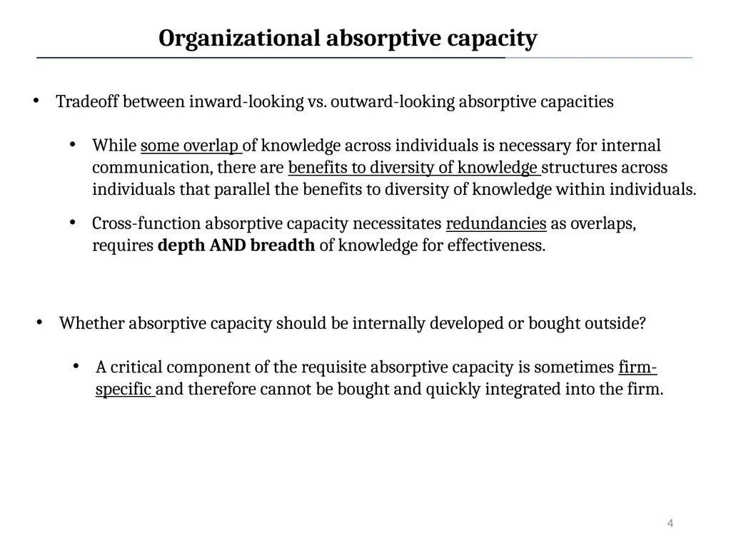 Absorptive Capacity: A New Perspective on Learning - slide 4 of 13