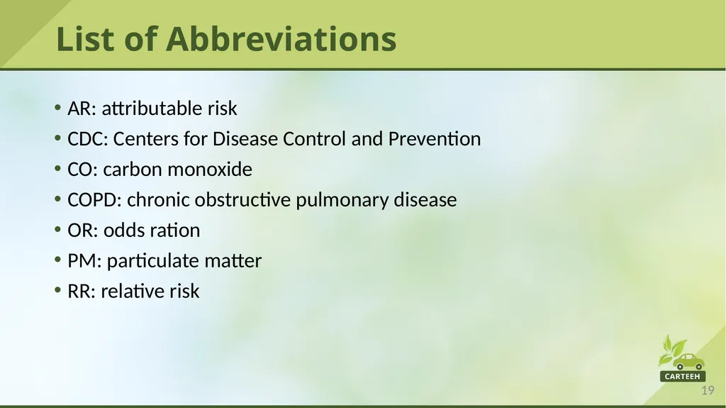 www.carteeh.org Lecture #29: Prevalence, - slide 19 of 23