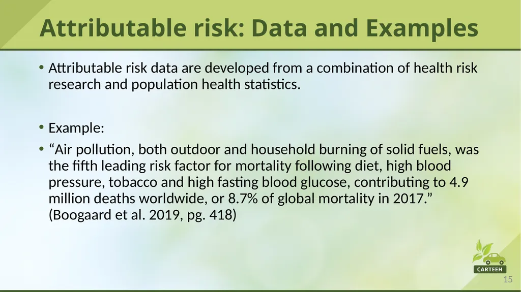 www.carteeh.org Lecture #29: Prevalence, - slide 15 of 23