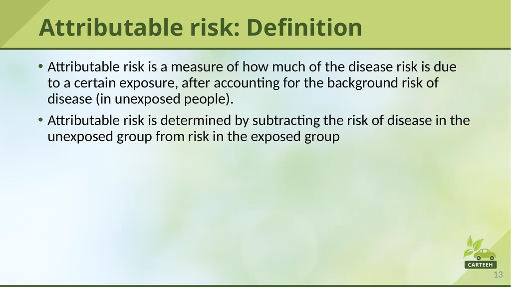 www.carteeh.org Lecture #29: Prevalence, - slide 13 of 23