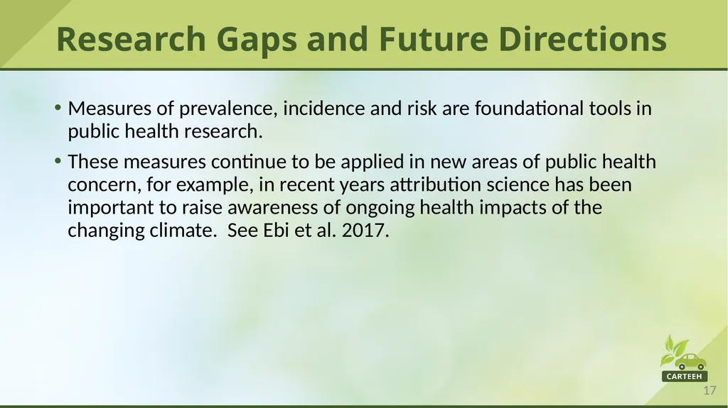 www.carteeh.org Lecture #29: Prevalence, - slide 17 of 23