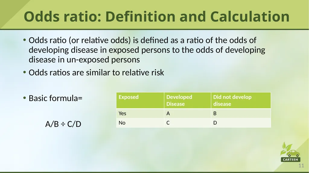 www.carteeh.org Lecture #29: Prevalence, - slide 11 of 23