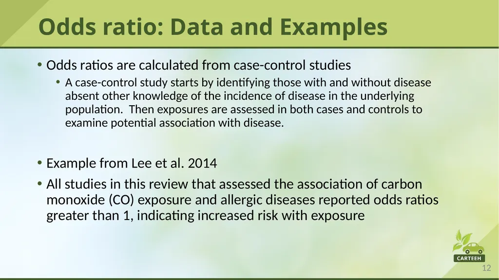 www.carteeh.org Lecture #29: Prevalence, - slide 12 of 23