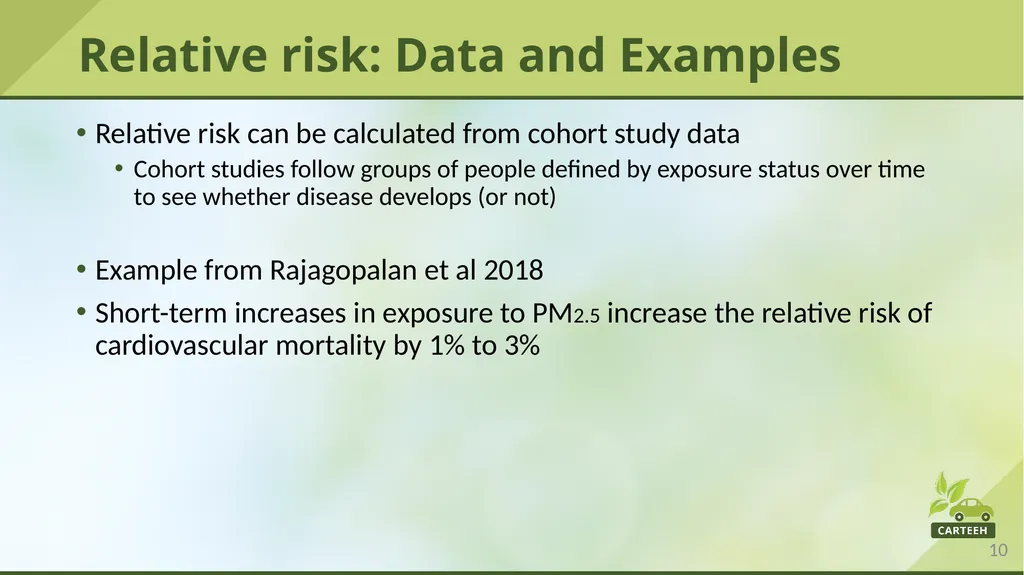 www.carteeh.org Lecture #29: Prevalence, - slide 10 of 23