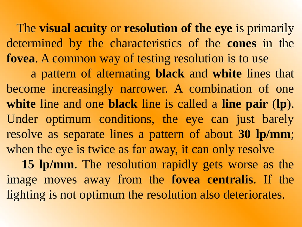 Part One: - Physics of Eyes and Vision Most of - slide 23 of 30