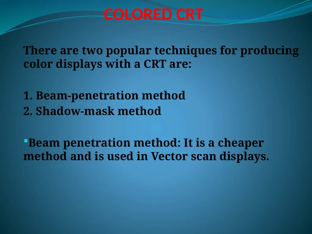 CATHODE RAY TUBE CIRCUIT DIAGRAM INTRODUCTION CRT - slide 15 of 18