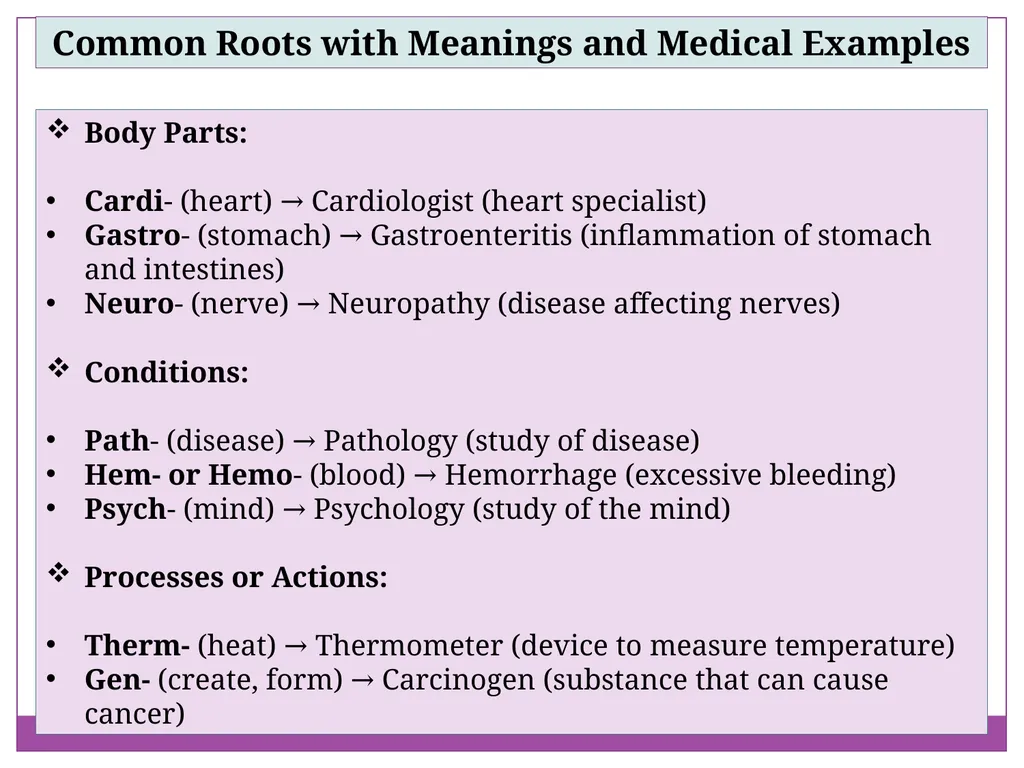 Breaking Down Medical Language for Better - slide 9 of 14