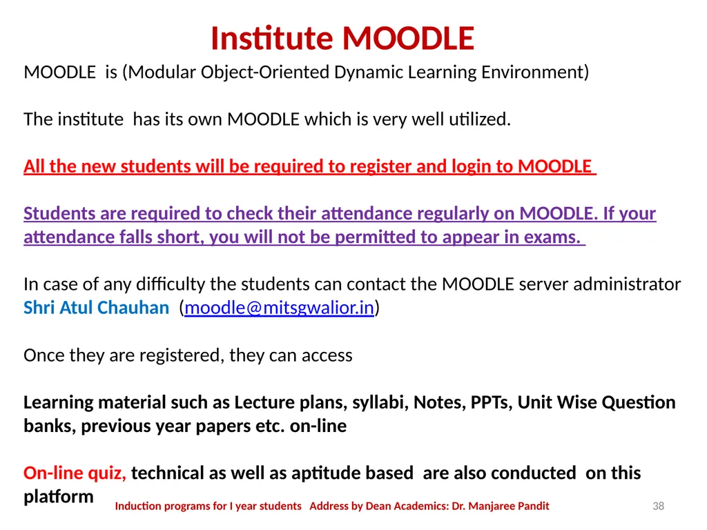 The MITS Family WELCOMES The Newly admitted - slide 38 of 40