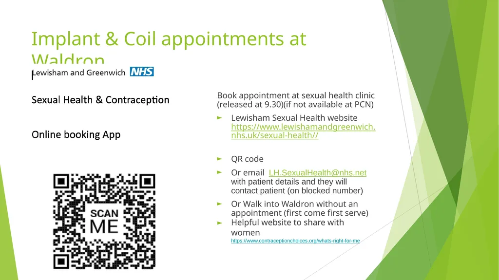 Implants, Coils and Condoms Georgie Thomas, - slide 7 of 9