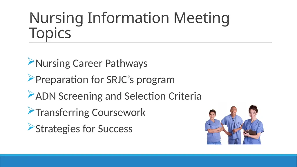 Nursing Information Meeting Presented by the - slide 2 of 30