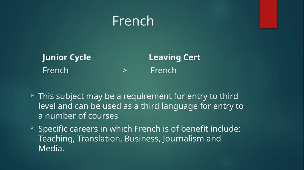 1ST YEAR SUBJECT CHOICE 2025/26 CORE JUNIOR CYCLE - slide 7 of 22