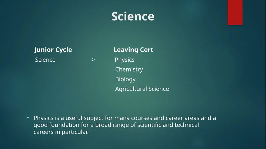 1ST YEAR SUBJECT CHOICE 2025/26 CORE JUNIOR CYCLE - slide 9 of 22