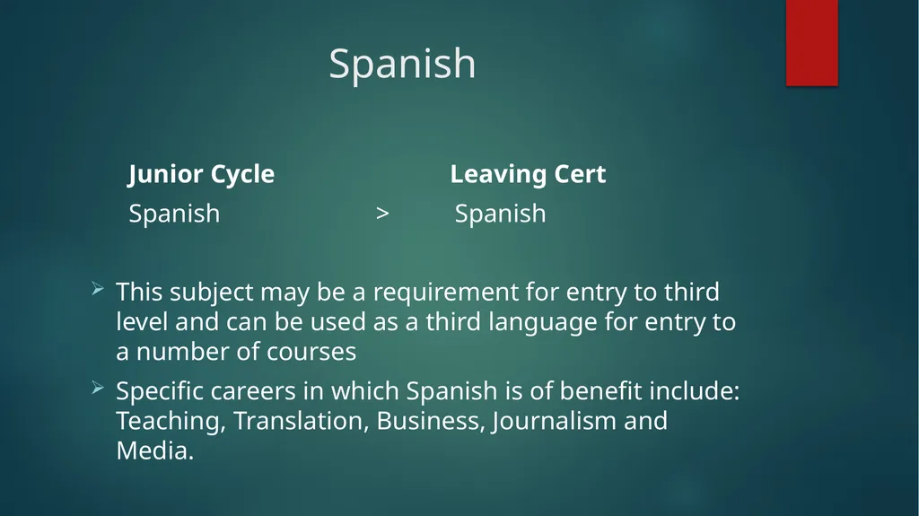 1ST YEAR SUBJECT CHOICE 2025/26 CORE JUNIOR CYCLE - slide 8 of 22