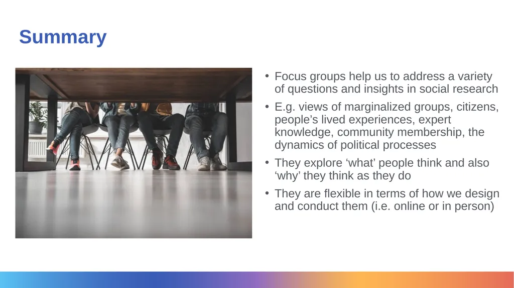 Focus Group - Introduction Dr Karen Lumsden Full - slide 9 of 10