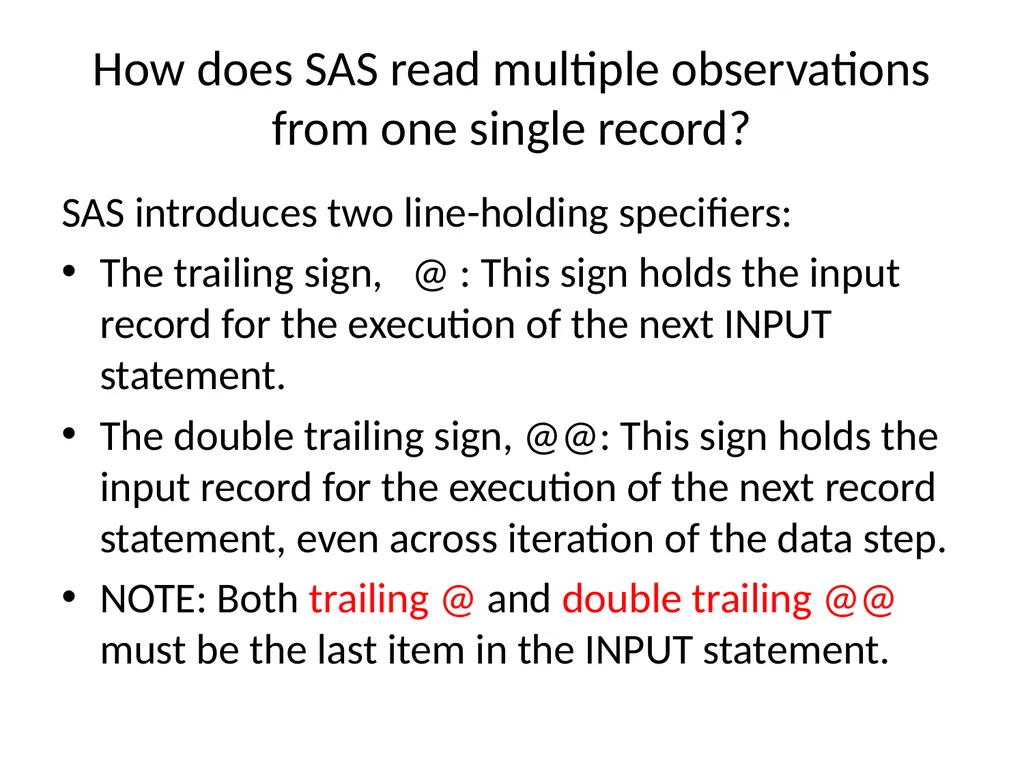 Chapter 20 Creating Multiple Observations from a - slide 5 of 24