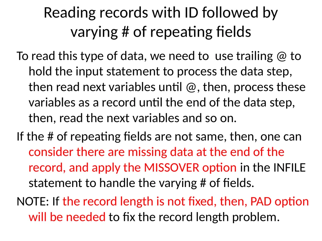 Chapter 20 Creating Multiple Observations from a - slide 20 of 24
